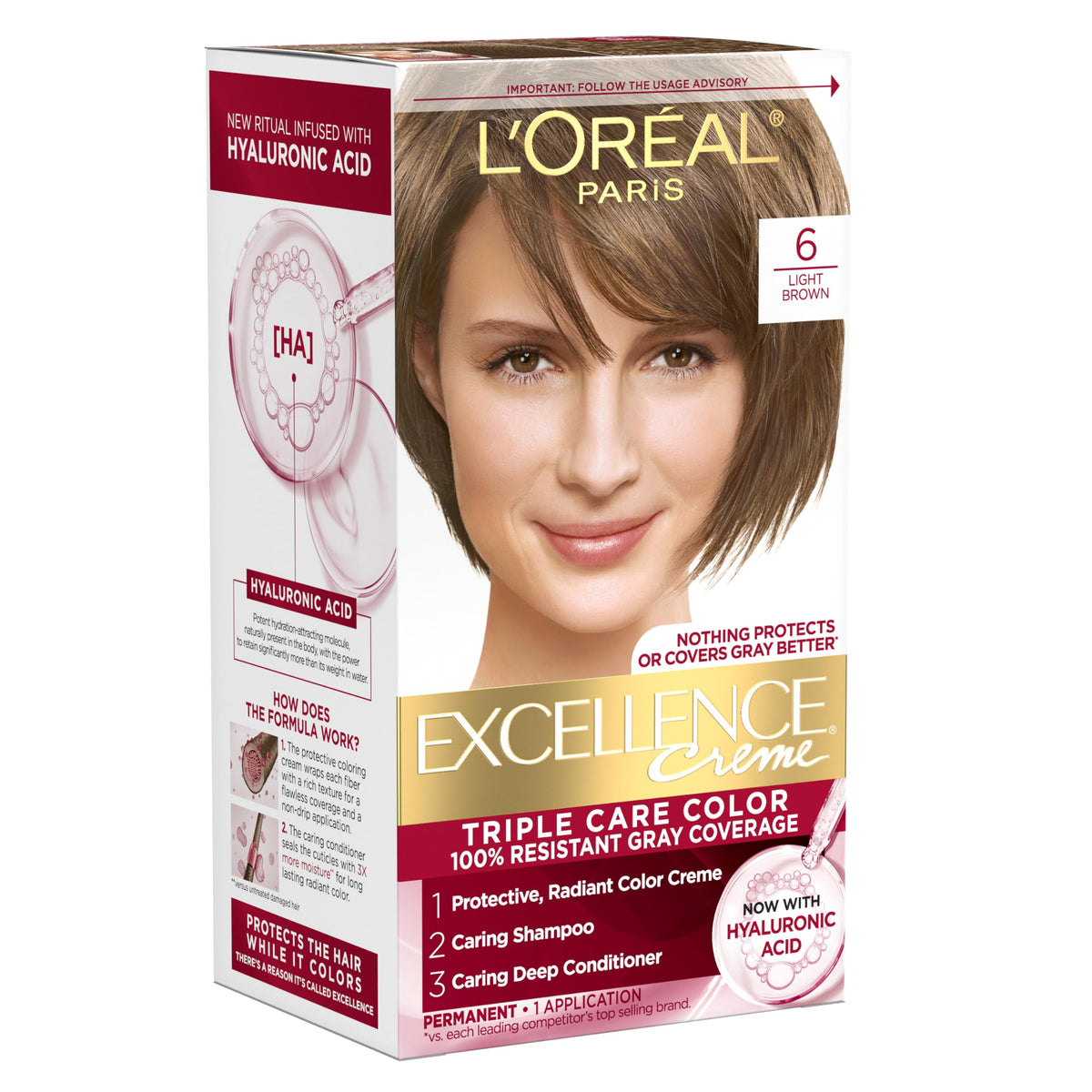 L'Oreal Paris Excellence Crème Hair Color, 4AR Dark Chocolate Brown Father Jim Norris notebooks