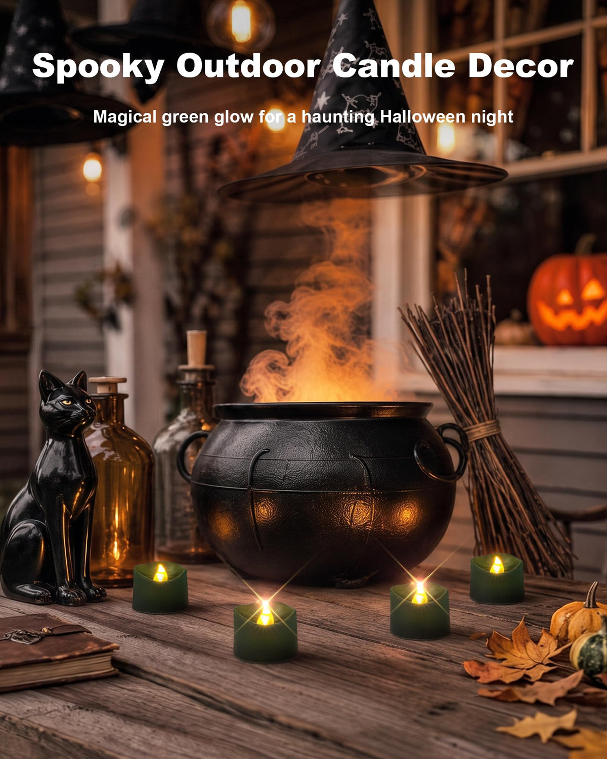 Homemory 24-Pack Black Flameless Battery Tea Light Candles, 200+ Hours Father Jim Norris notebooks