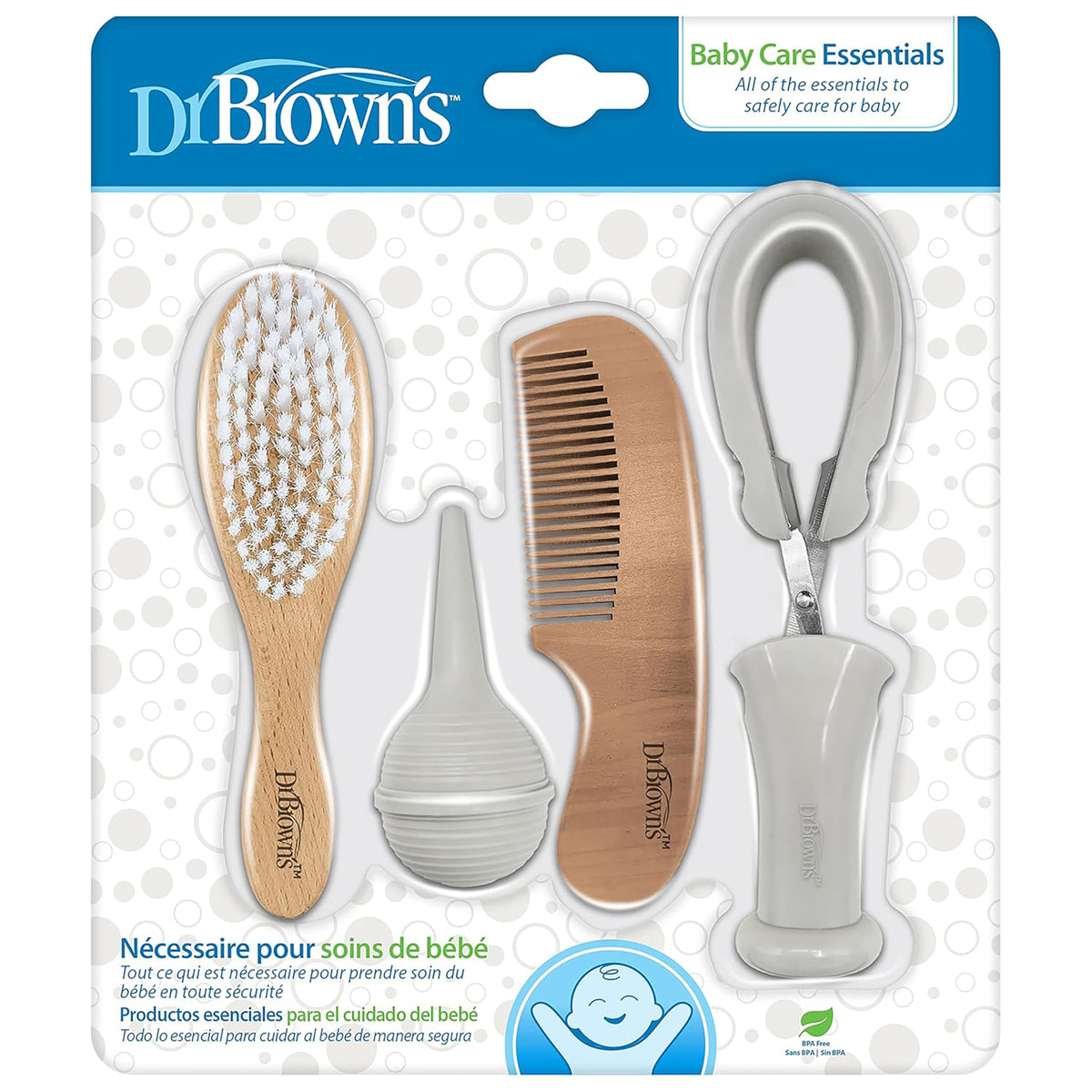 Dr. Brown's Soft and Safe Baby Brush + Comb