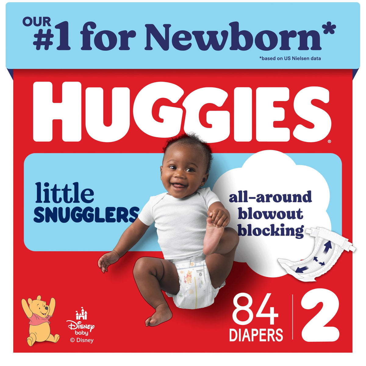 Huggies Little Snugglers Newborn Diapers, 144 Count