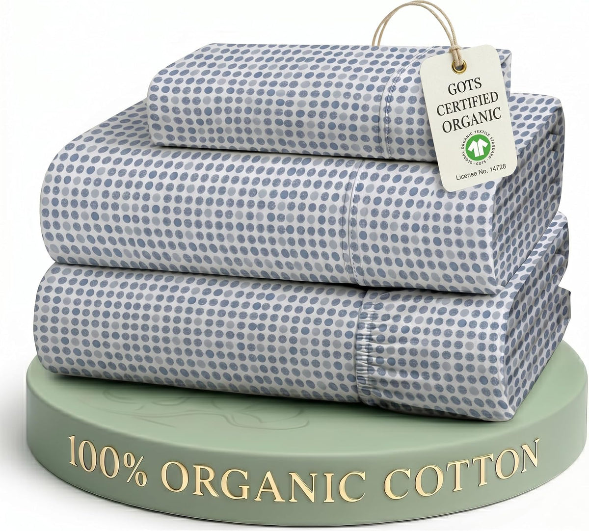 LANE LINEN California King Sheets 100% Organic Cotton 4pc Percale - White