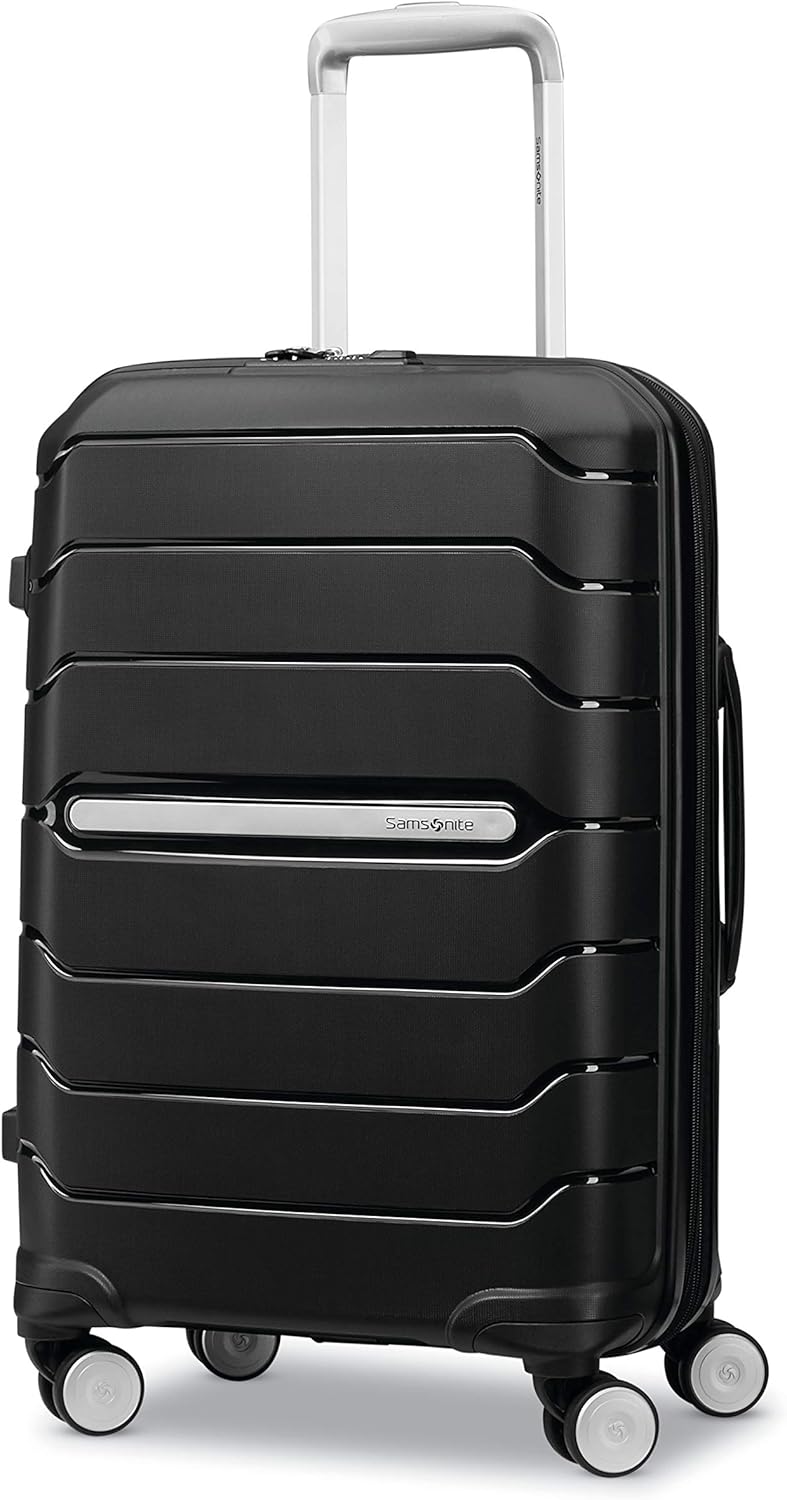 Samsonite Freeform Medium Luggage with Dual 360° Spinner Wheels - Checked Suitcase - TSA Lock, Airline-Approved - Lightweight Durable Polypropylene Expandable Hardshell - Amethyst Purple
