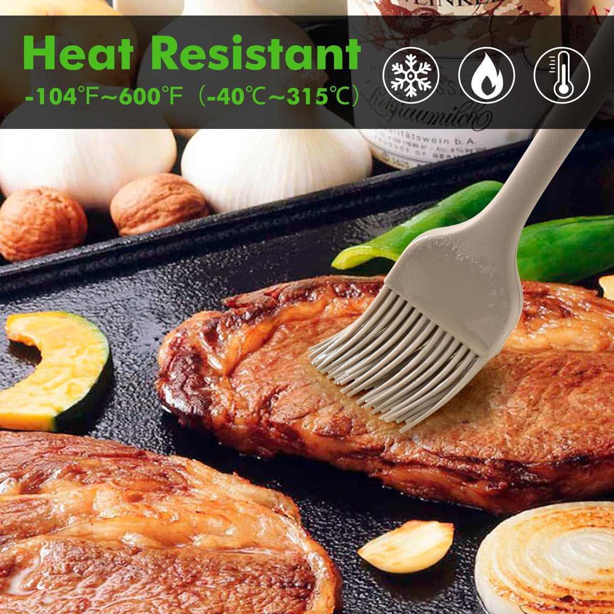 HOTEC Silicone Basting &Pastry Brushes BPA Free, Classic Blue 2 Father Jim Norris notebooks