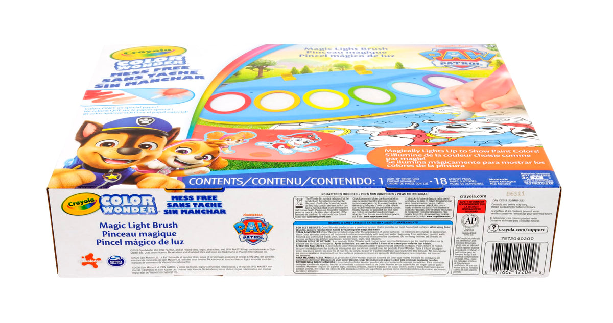 Crayola Color Wonder Magic Light Brush, Mess Free Painting for Kids, Age 3+
