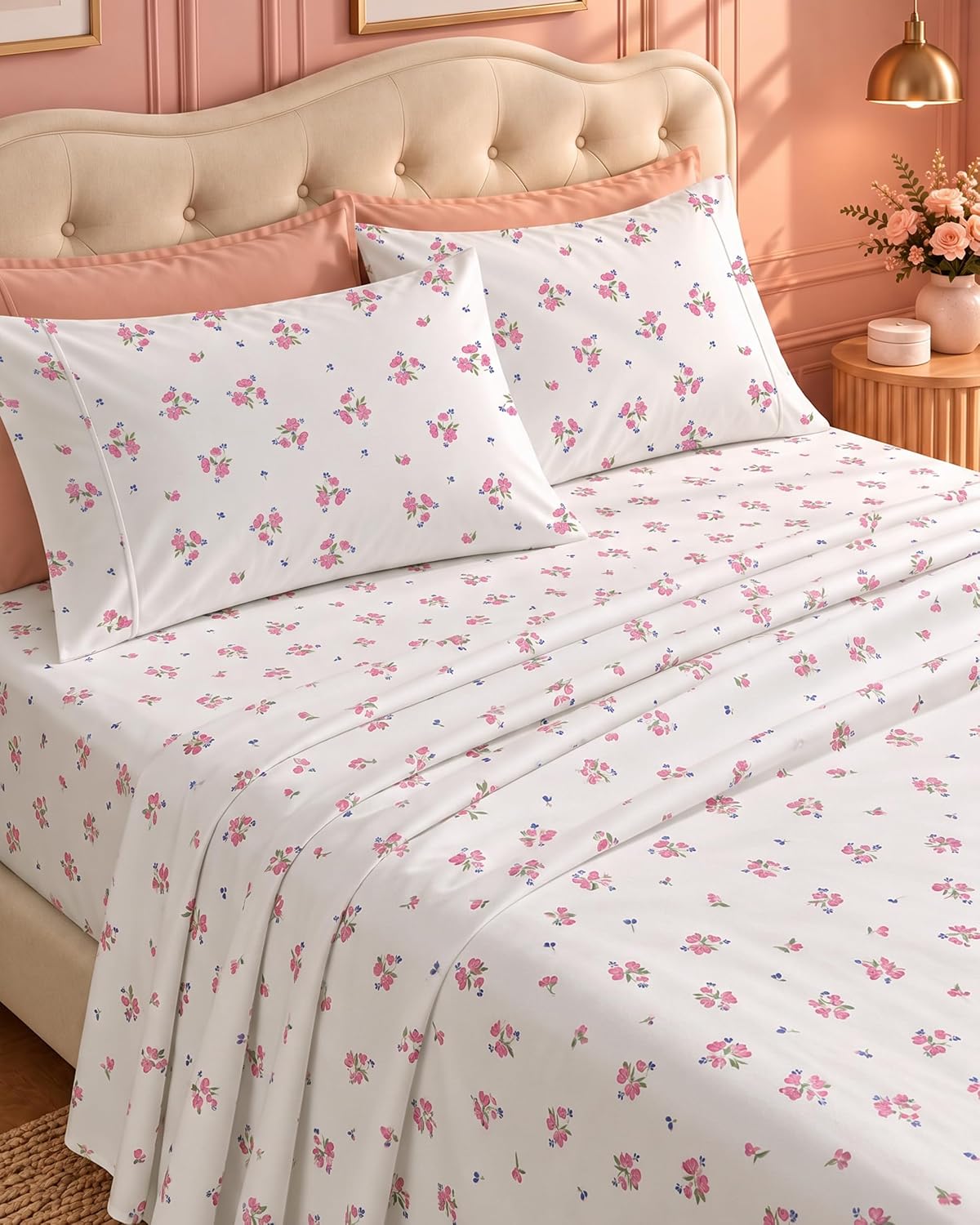Queen Sheets Set, 4 Pieces 16" Deep Pocket Hotel Luxury Bed Sheets, Grey