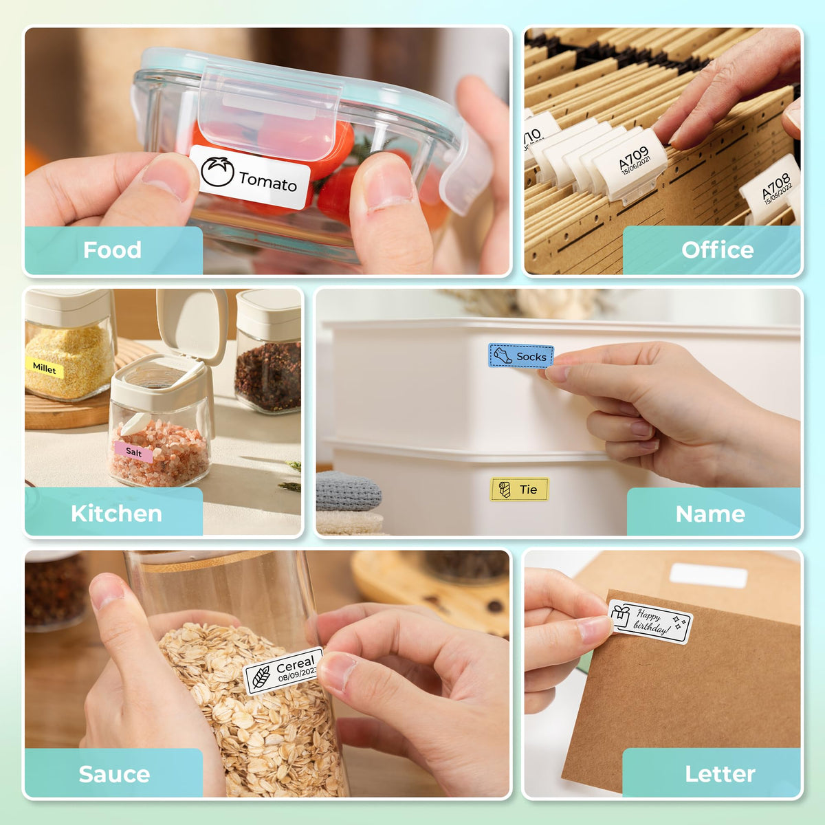 Nelko P21 Label Maker Machine with Tape, Bluetooth Label Printer, White Father Jim Norris notebooks