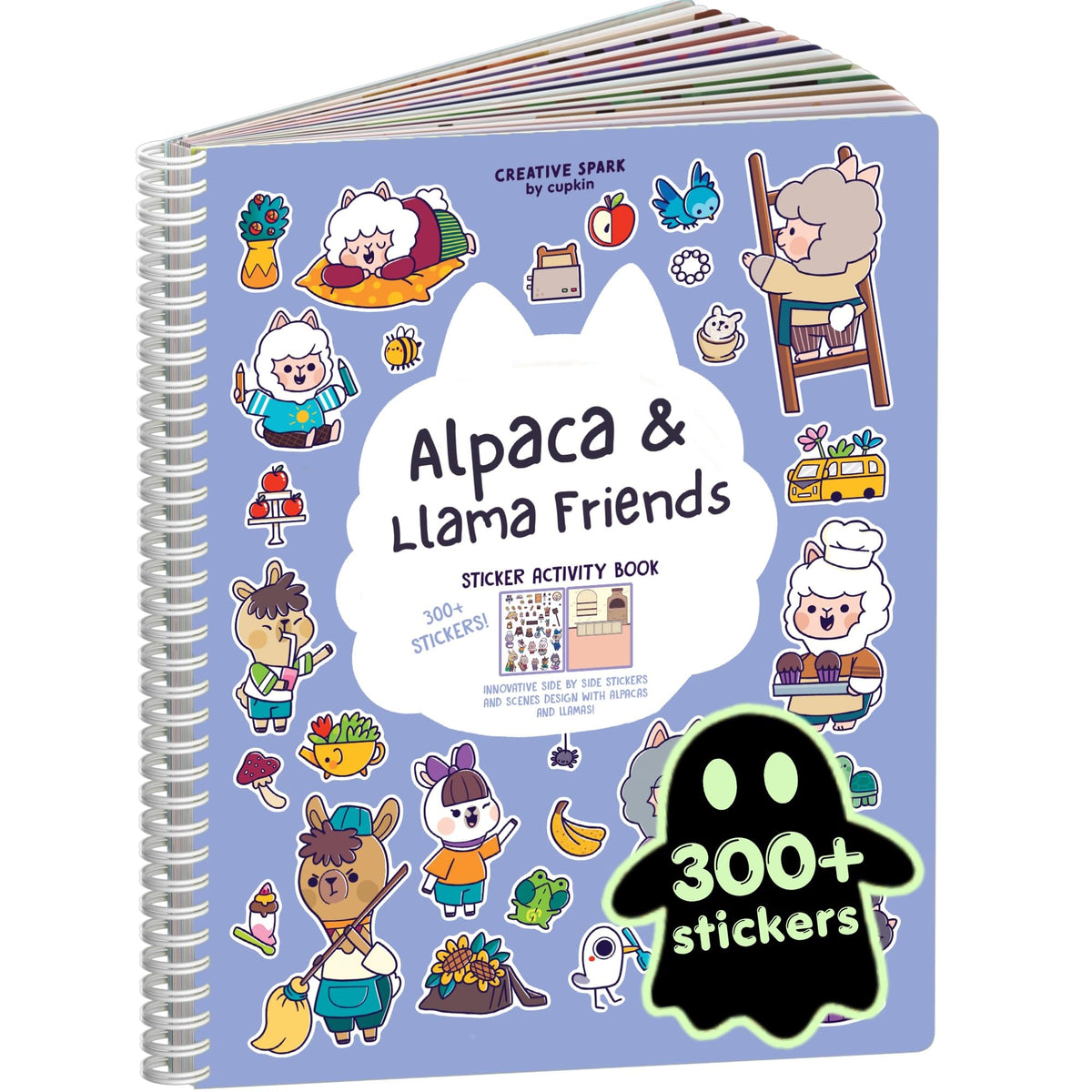 Cupkin Animal Habitats Sticker Book | 12 Coloring & Activity, 500+ Stickers