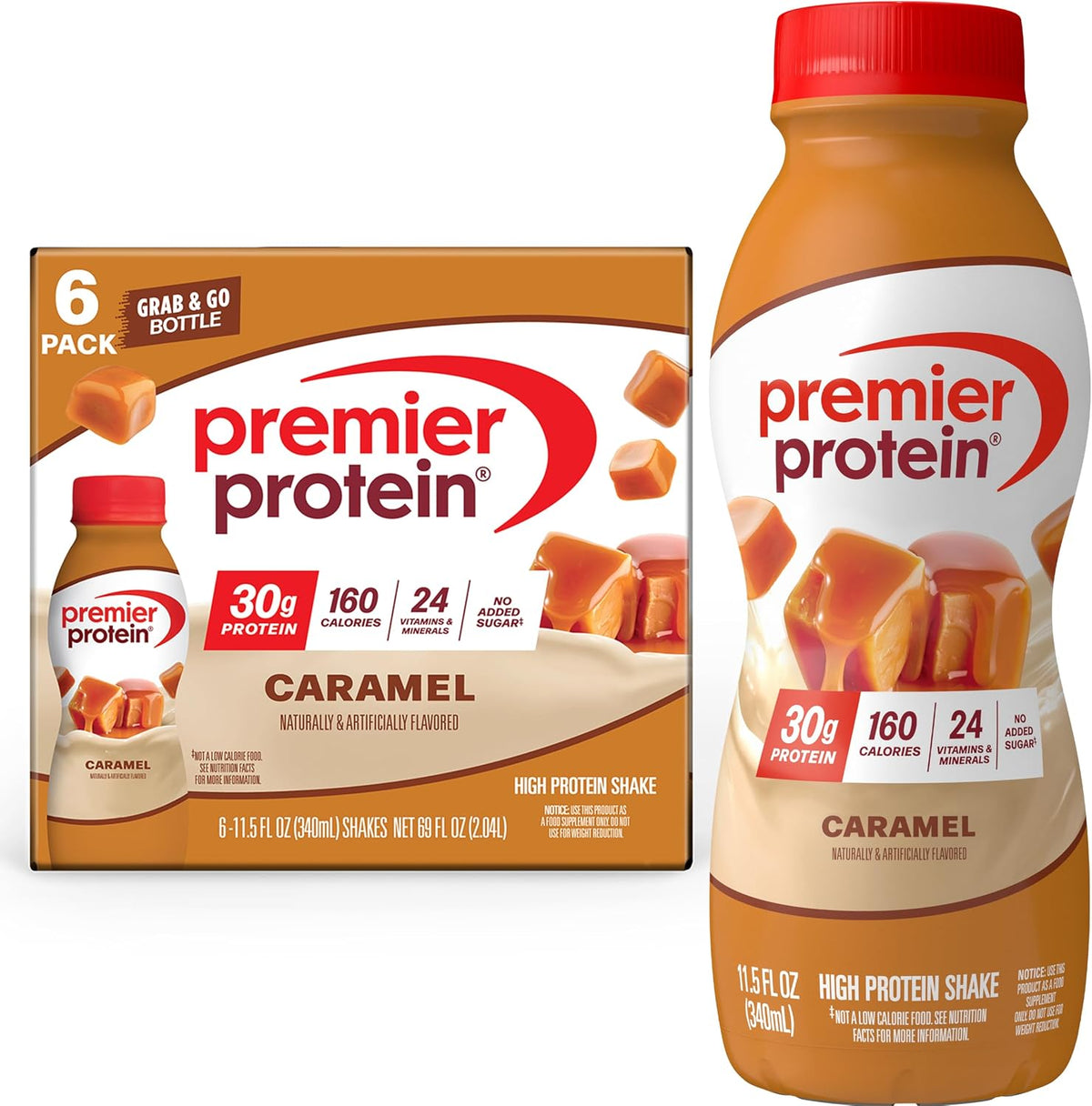Premier Protein 30g High Protein Shake, Chocolate, 12 Pack