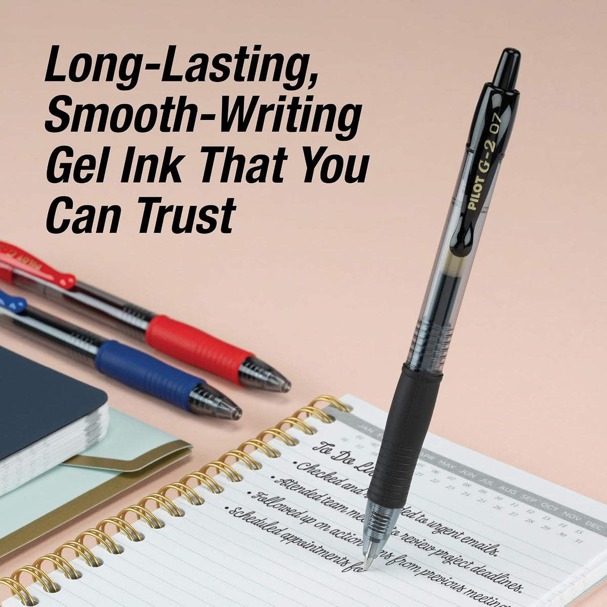 PILOT G2 Premium Gel Pens, Fine Point 0.7mm, Blue Ink, 12-Pack Father Jim Norris notebooks