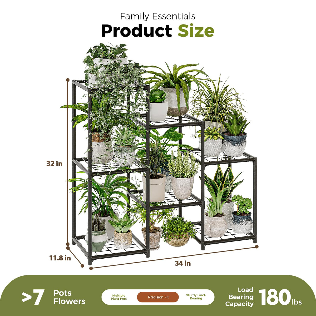 Bamworld Plant Stand Indoor with Flower Fairy Lights Battery Plant Shelf Father Jim Norris notebooks