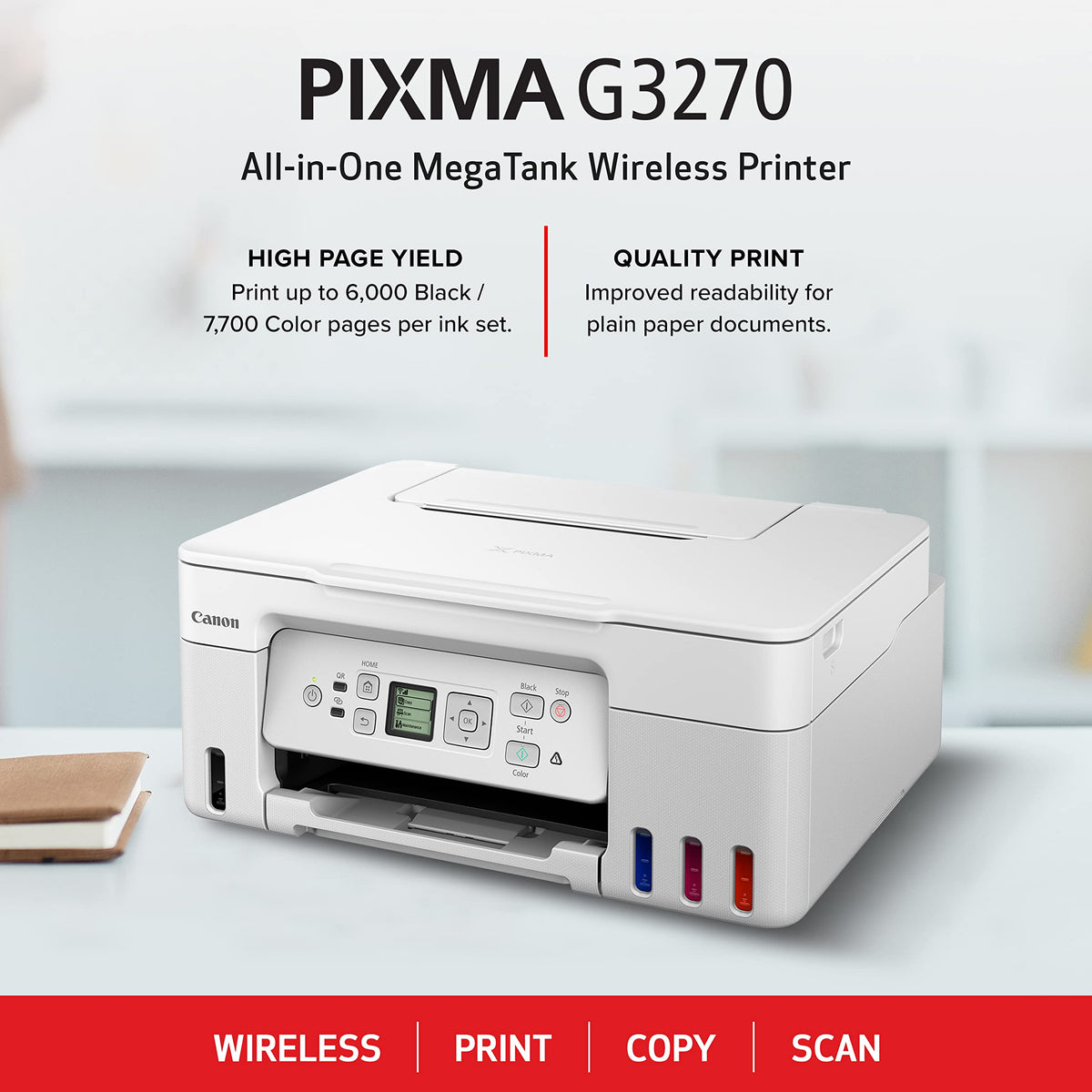 Canon MegaTank G3270 All-in-One Wireless Color Printer Father Jim Norris notebooks