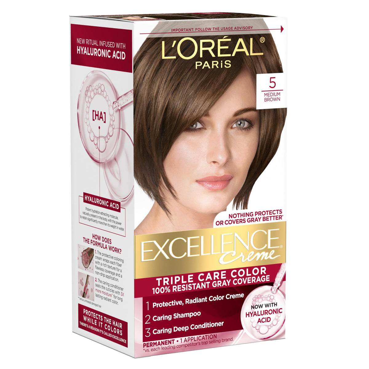 L'Oreal Paris Excellence Crème Hair Color, 4AR Dark Chocolate Brown Father Jim Norris notebooks