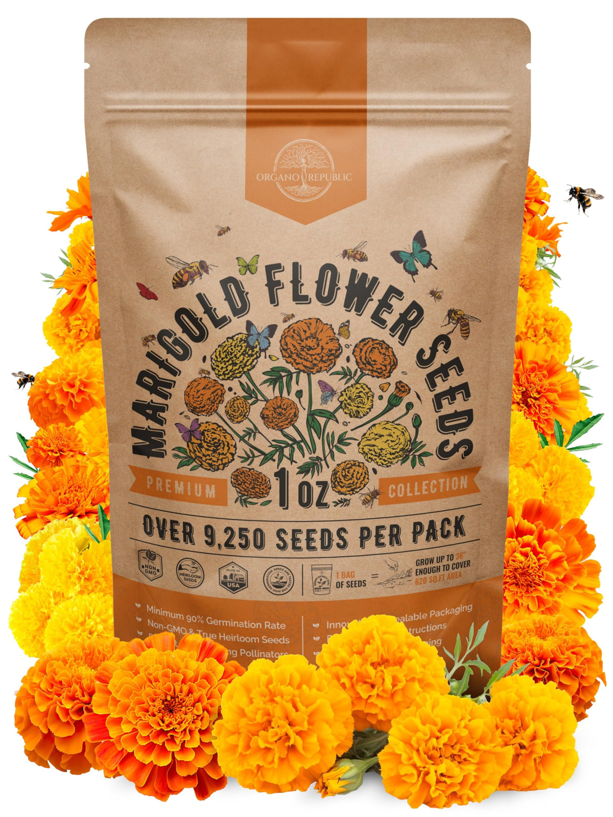 Cosmos Flower Seeds Pack 1 oz - 4,500 Non-GMO Heirloom Annual Seeds for Planting Indoor & Outdoor Gardening, Flower Seed for Garden in Resealable Packet, Floral Mix for Pollinators Perennial Mix Father Jim Norris notebooks