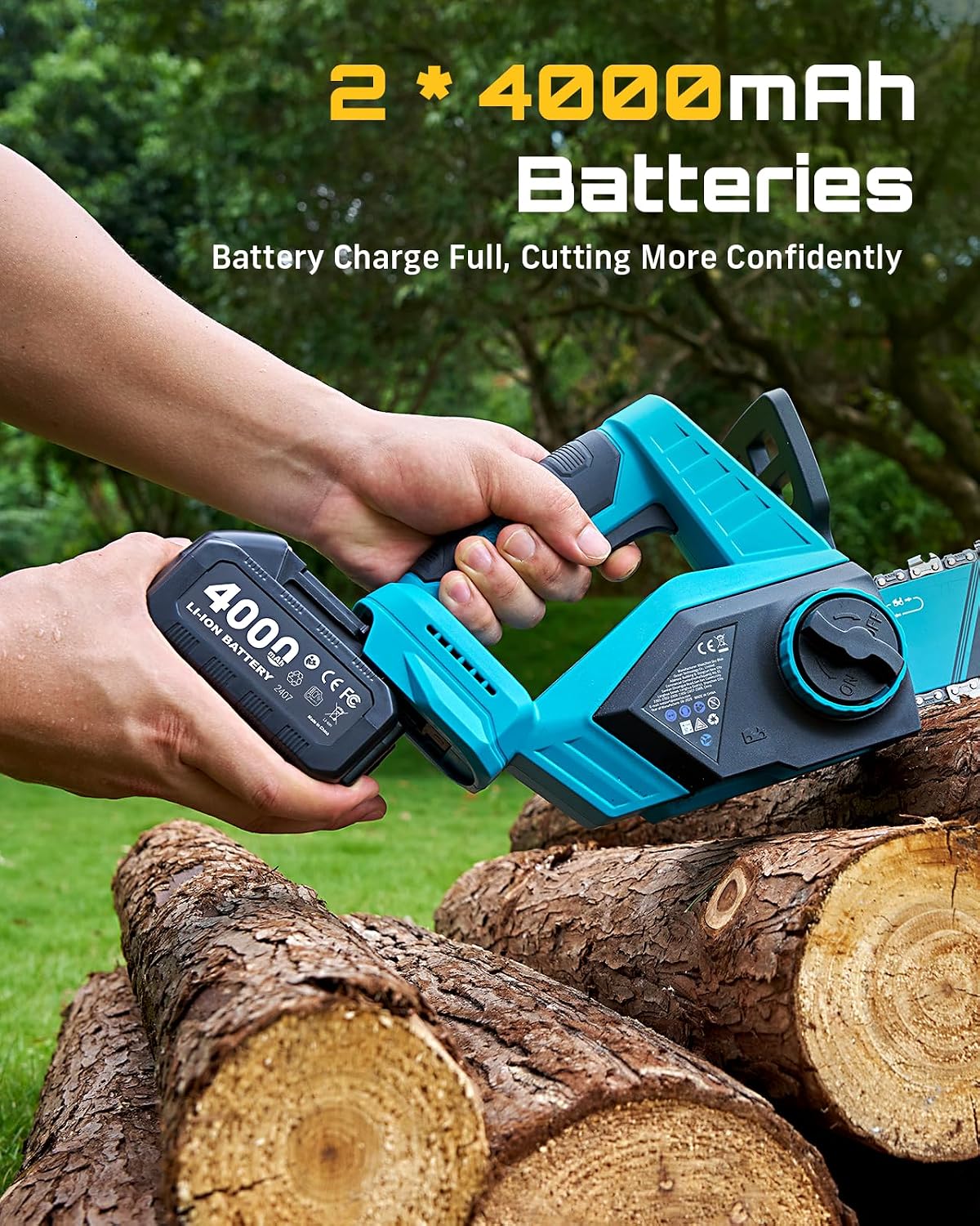 SEESII Flagship 8-Inch Cordless Mini Chainsaw, Upgraded Brushless Motor Father Jim Norris notebooks