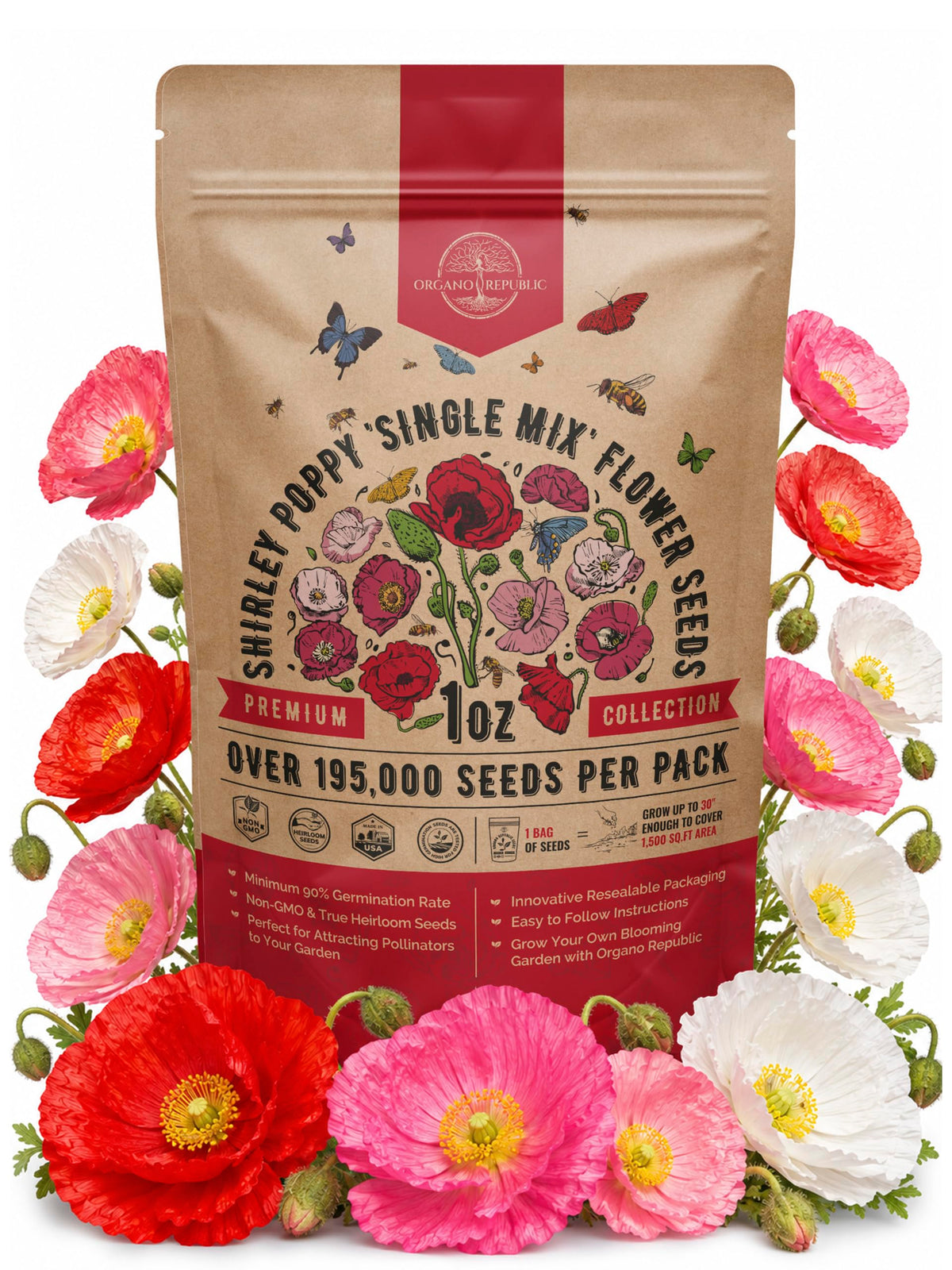 Cosmos Flower Seeds Pack 1 oz - 4,500 Non-GMO Heirloom Annual Seeds for Planting Indoor & Outdoor Gardening, Flower Seed for Garden in Resealable Packet, Floral Mix for Pollinators Perennial Mix Father Jim Norris notebooks