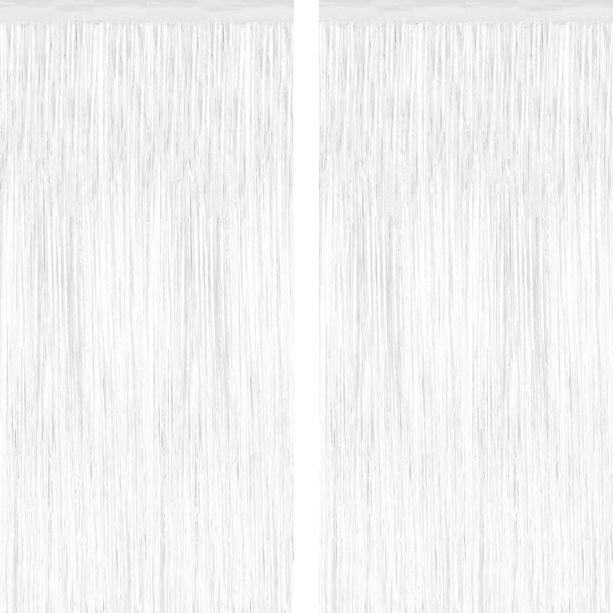 2 Pack Pink Party Decorations, 3.28 FT x 7.05 FT Pink Backdrop, Metallic Tinsel Backdrop Fringe Curtains Backdrop Curtains, Photo Backdrop Party Supplies Birthday Party Decorationsay Party Decorations