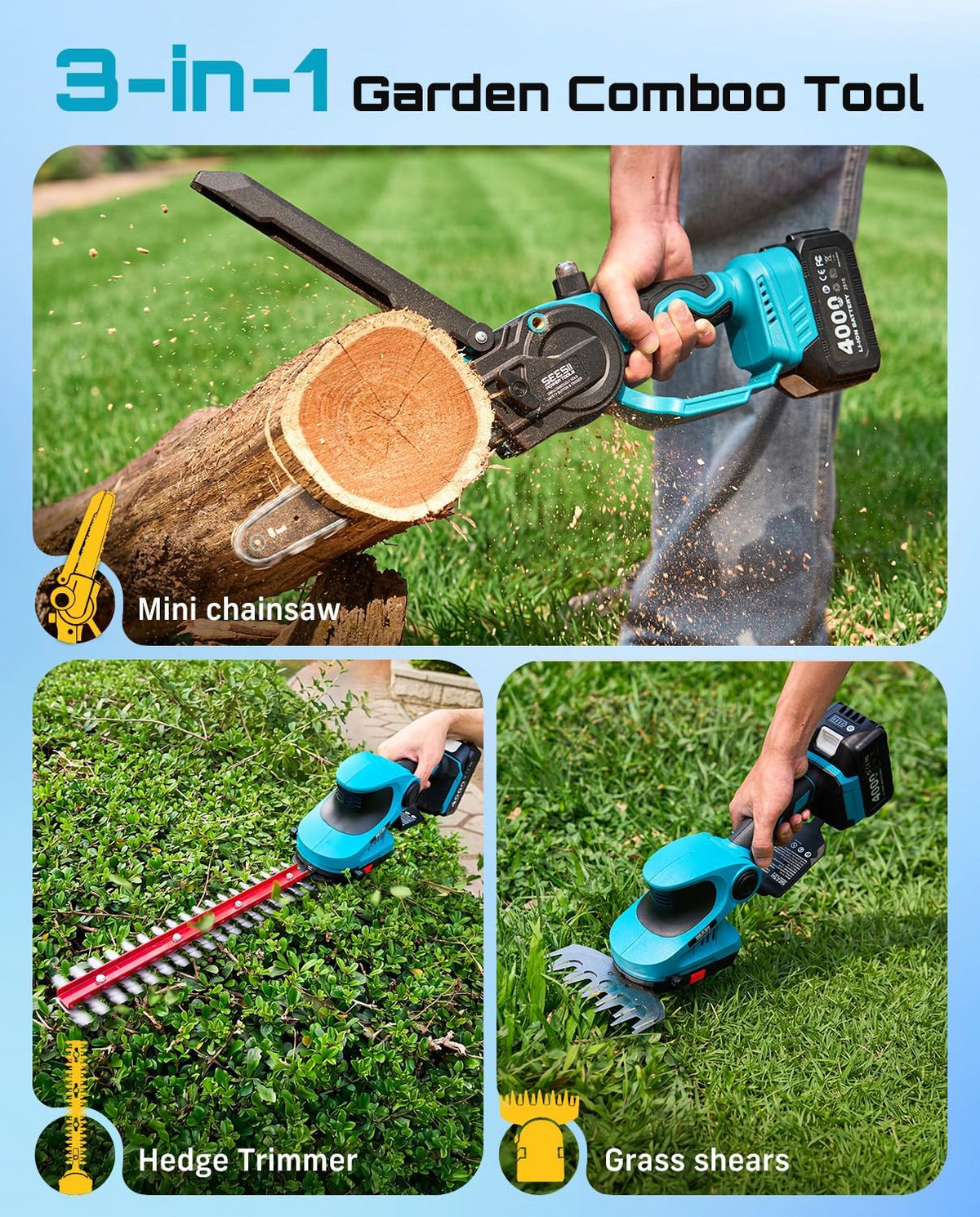 SEESII Flagship 8-Inch Cordless Mini Chainsaw, Upgraded Brushless Motor Father Jim Norris notebooks