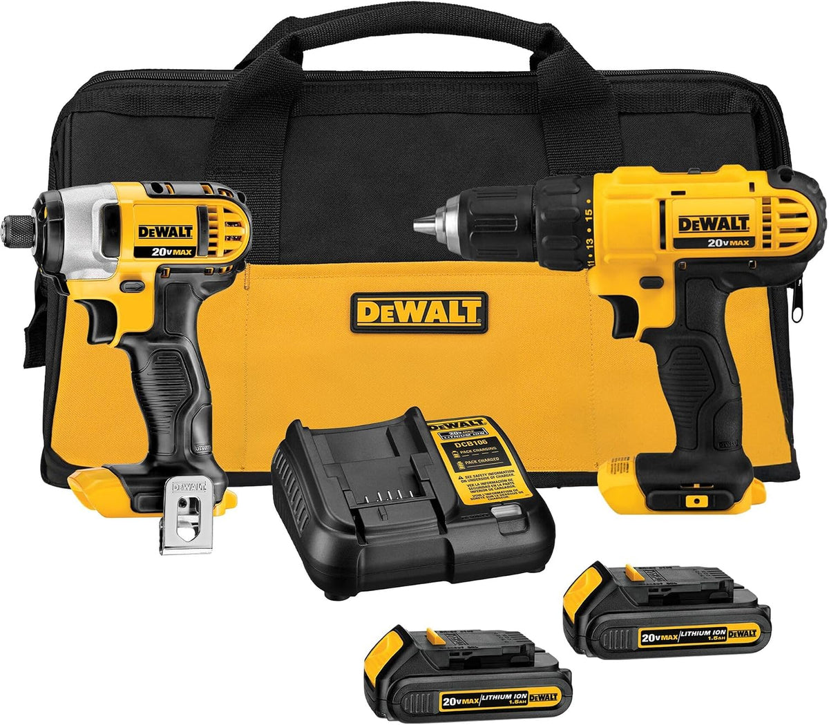 DEWALT 20V MAX Cordless Drill and Impact Driver, Power Tool Combo Kit , Includes 2 Batteries, Charger and Bag (DCK240C2) Father Jim Norris notebooks