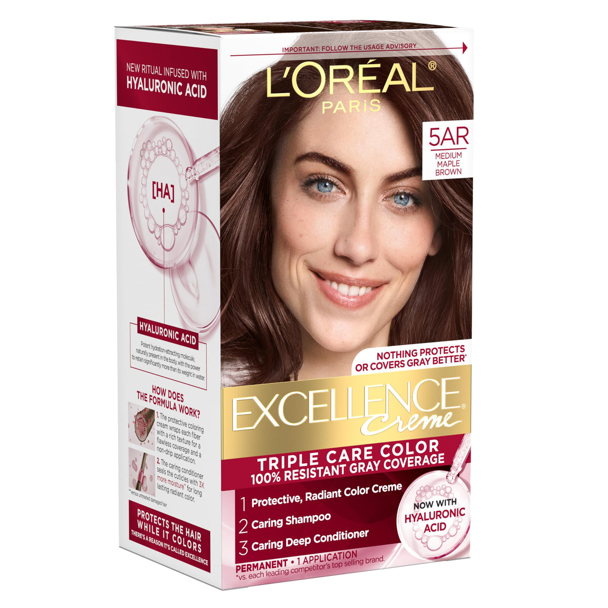 L'Oreal Paris Excellence Crème Hair Color, 4AR Dark Chocolate Brown Father Jim Norris notebooks