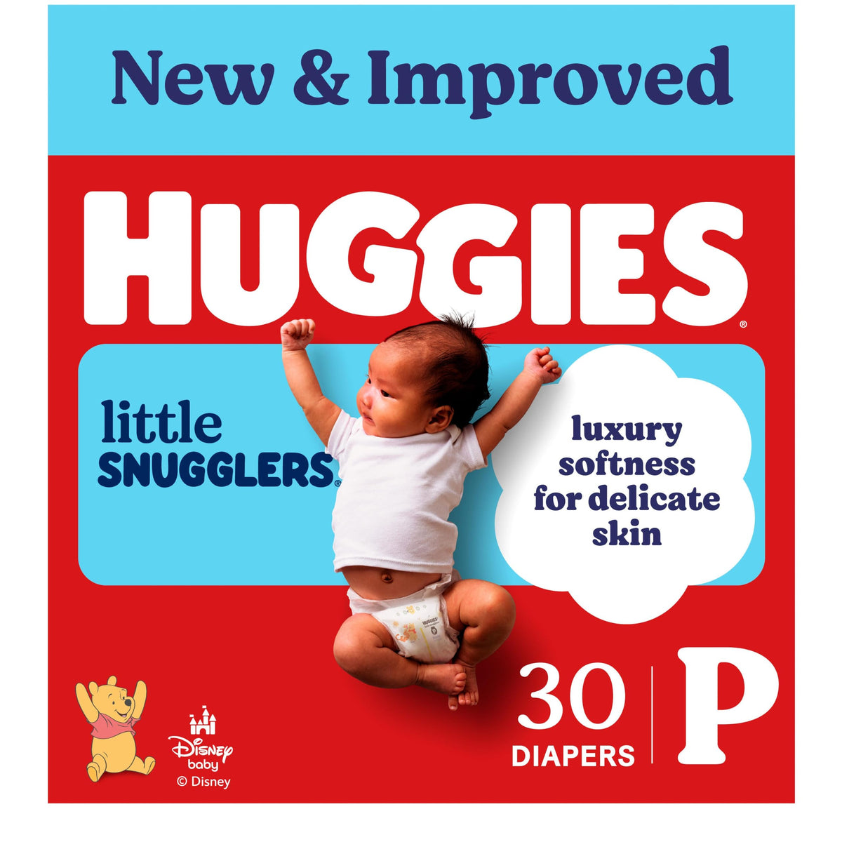 Huggies Little Snugglers Newborn Diapers, 144 Count