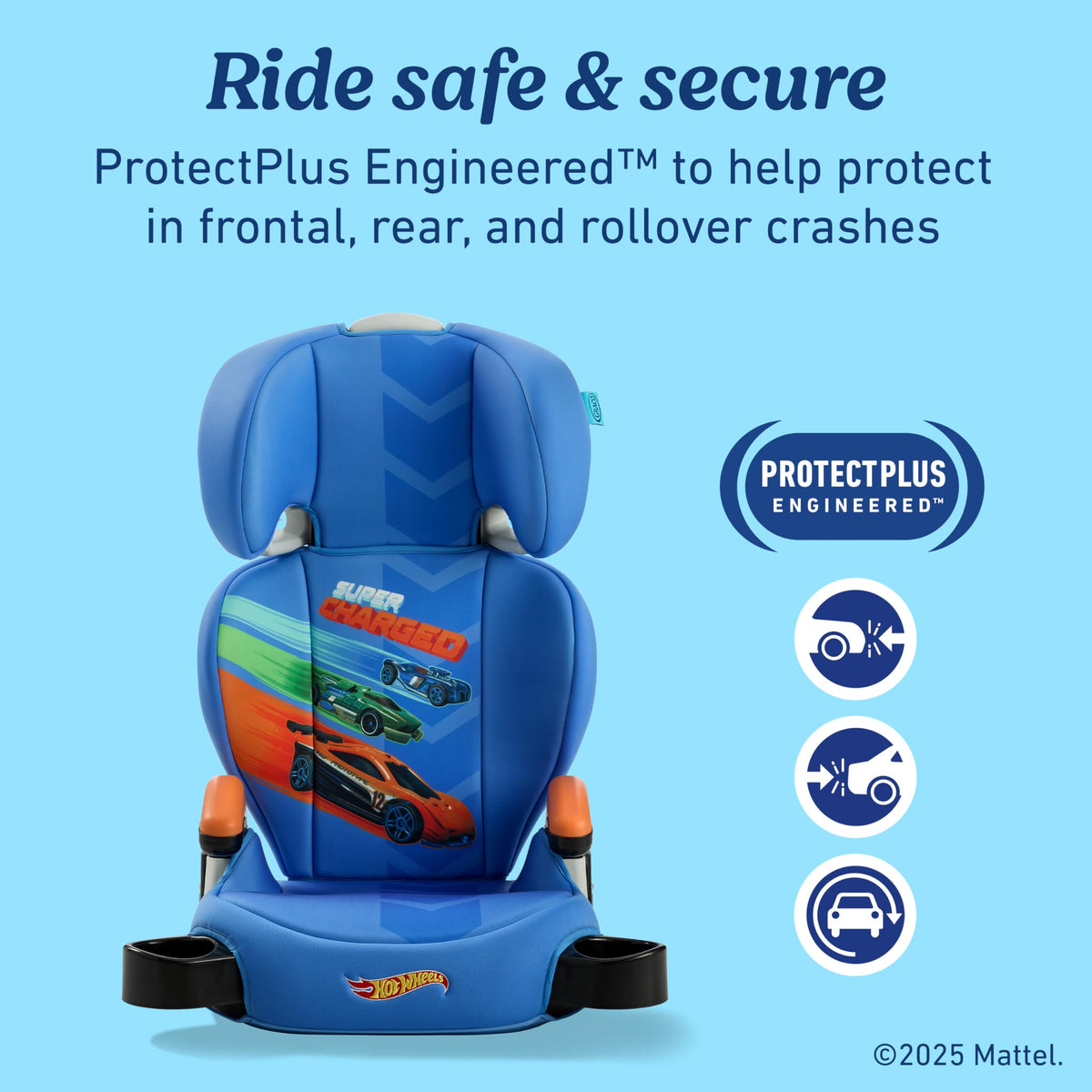 Graco TurboBooster 2.0 Highback & Backless Booster Booster Car Seat, Freya