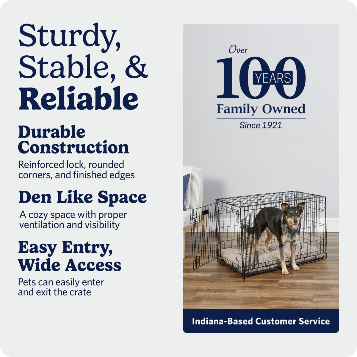 Midwest 36-Inch Single Door iCrate, for Medium-Large Breeds, 41-70 lbs