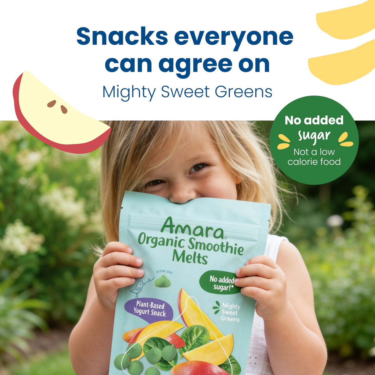 Amara Smoothie Melts - Best Sellers Variety Pack - Baby Snacks Made With Fruits and Vegetables - Healthy Toddler Snacks For Your Kids Lunch Box - Organic Plant Based Yogurt Melts - 6 Packs