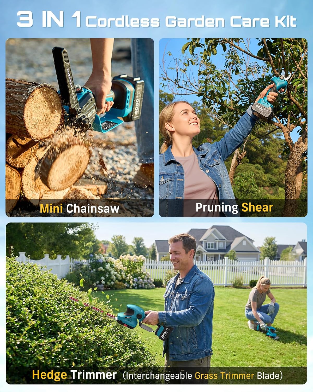 SEESII Flagship 8-Inch Cordless Mini Chainsaw, Upgraded Brushless Motor Father Jim Norris notebooks