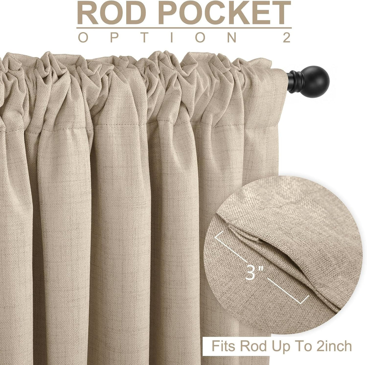 Blush Pink Total Blackout Sliding Door Curtains 96 Inches Long