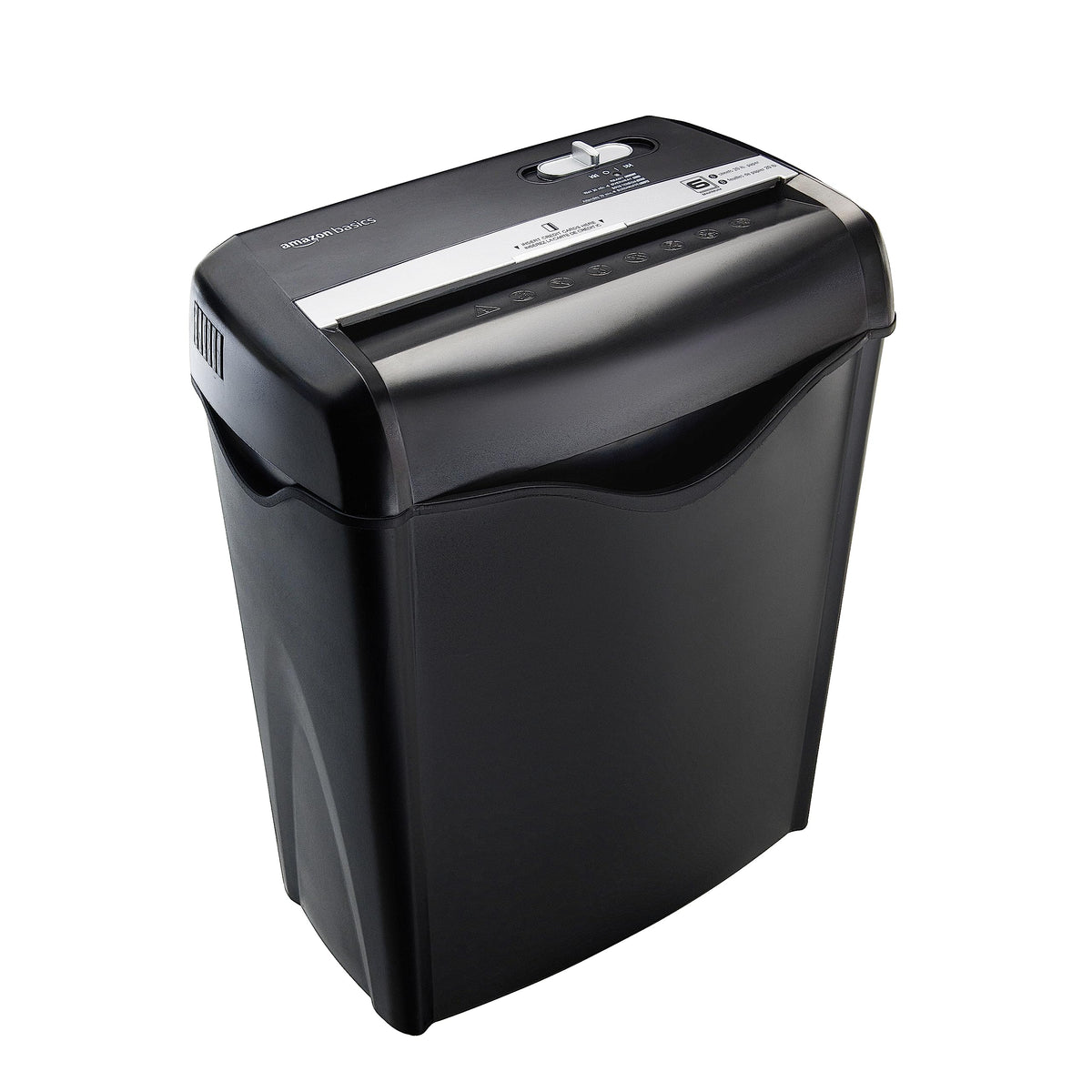 Amazon Basics 8-Sheet High Security Cross Cut Paper and Credit Card Shredder with P-4 Security, Auto Shut-off, Black Father Jim Norris notebooks