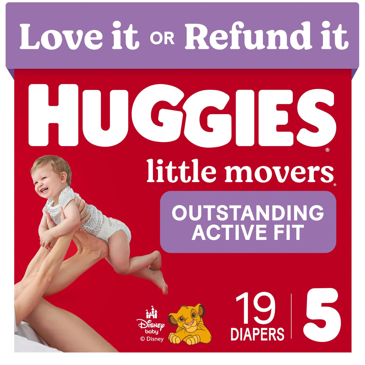 Huggies Little Movers Diapers Size 6, 108 Count (2 Packs of 54)