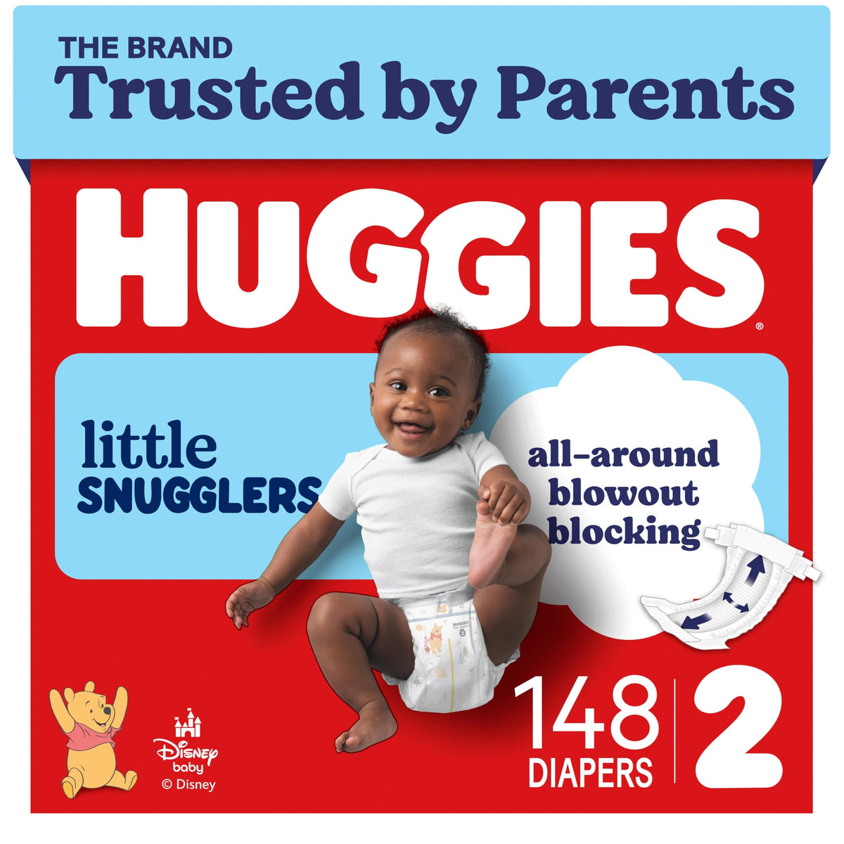 Huggies Little Snugglers Newborn Diapers, 144 Count