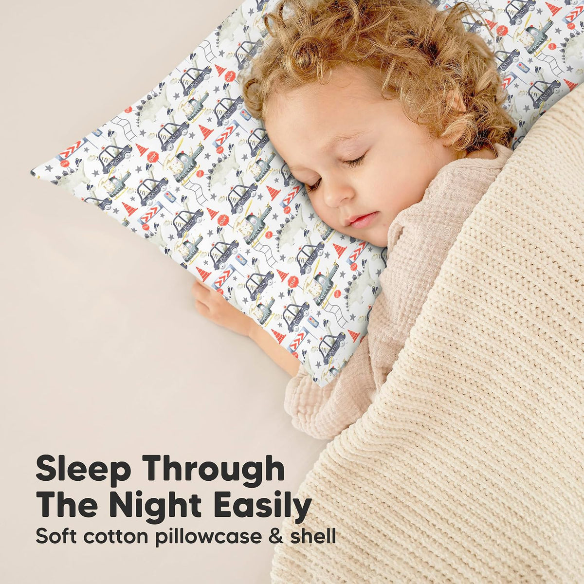 Toddler Pillow with Pillowcase, 13x18 My Little Dreamy Pillow (ABC Land)