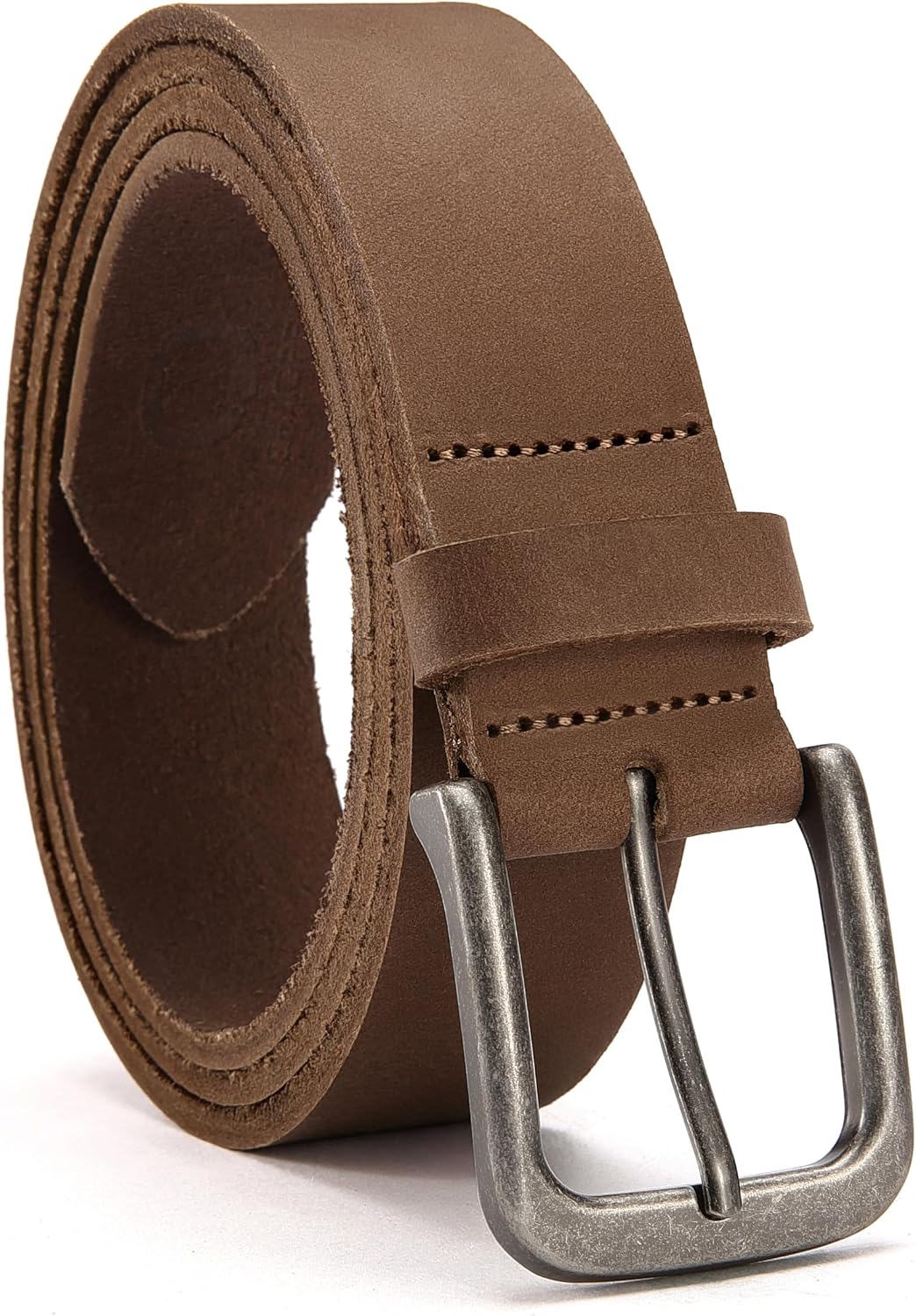 CHAOREN Mens Belts Leather 35mm for Jeans - Tough at Work, Sharp Daily
