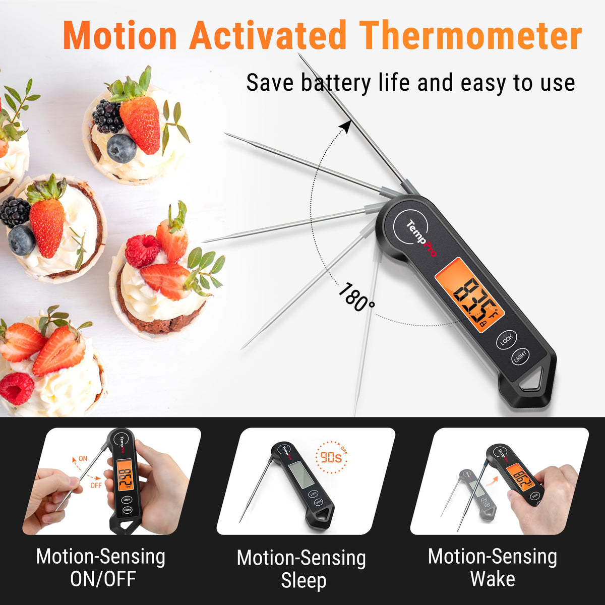 TempPro TempSwift 1 Sec Instant Read Meat Thermometer Digital Father Jim Norris notebooks