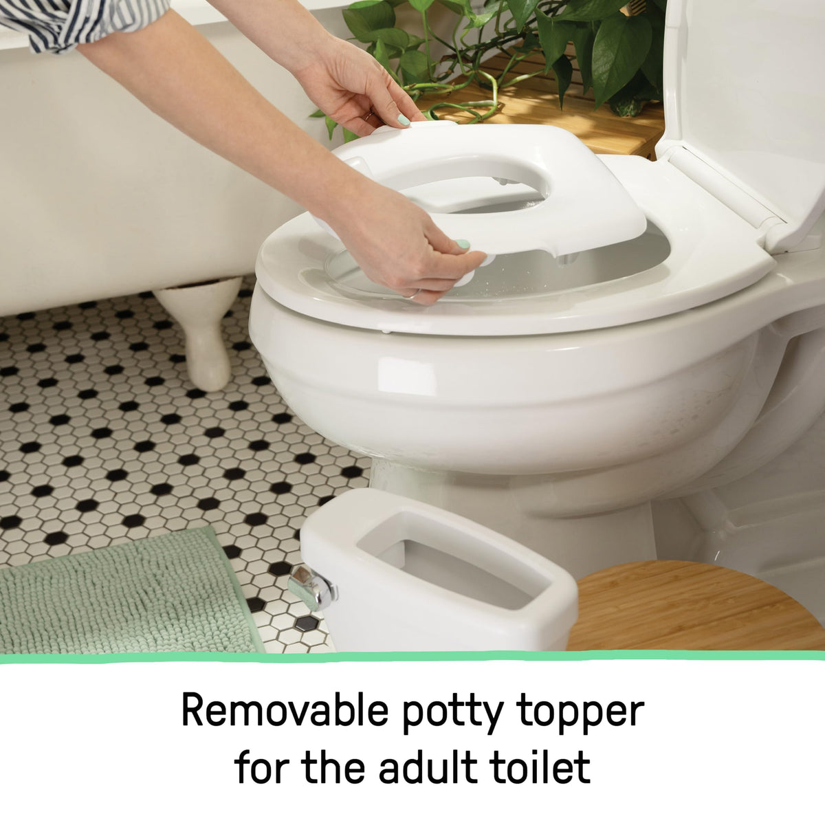 Ingenuity My Size Potty Training Toilet Kit with Sylvi Potty Training Book, Makes Learning