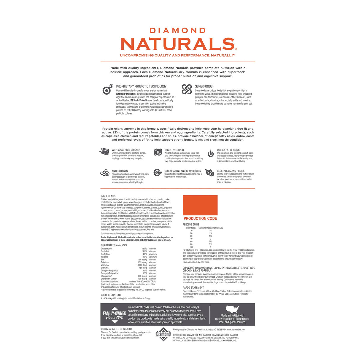 Diamond Naturals Light Adult Dry Dog Food, Lamb Meal & Rice, 30lb