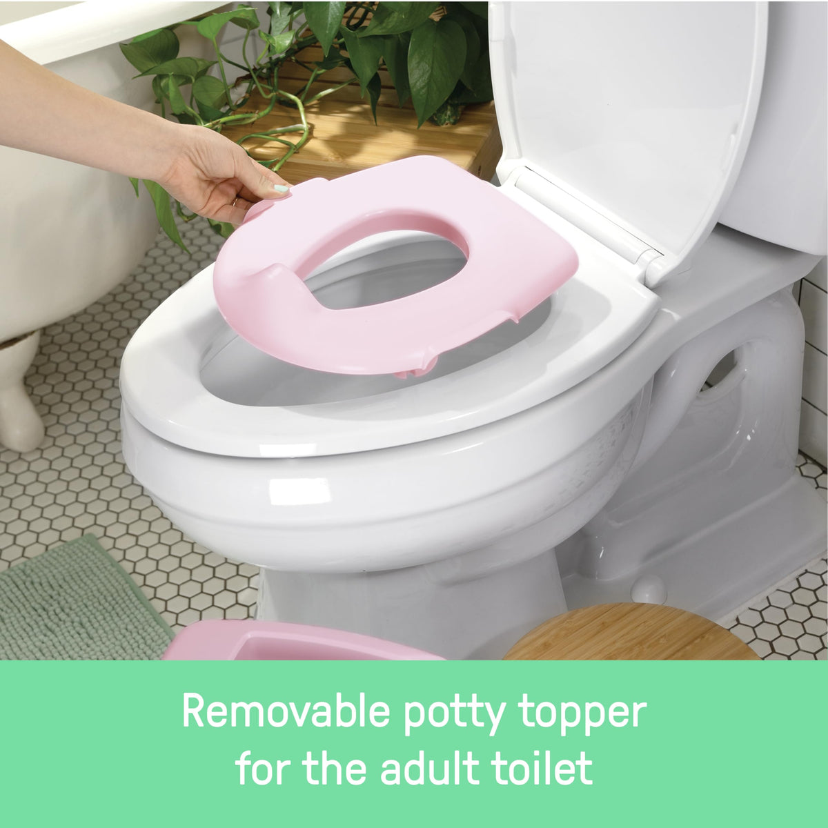 Ingenuity My Size Potty Training Toilet Kit with Sylvi Potty Training Book, Makes Learning