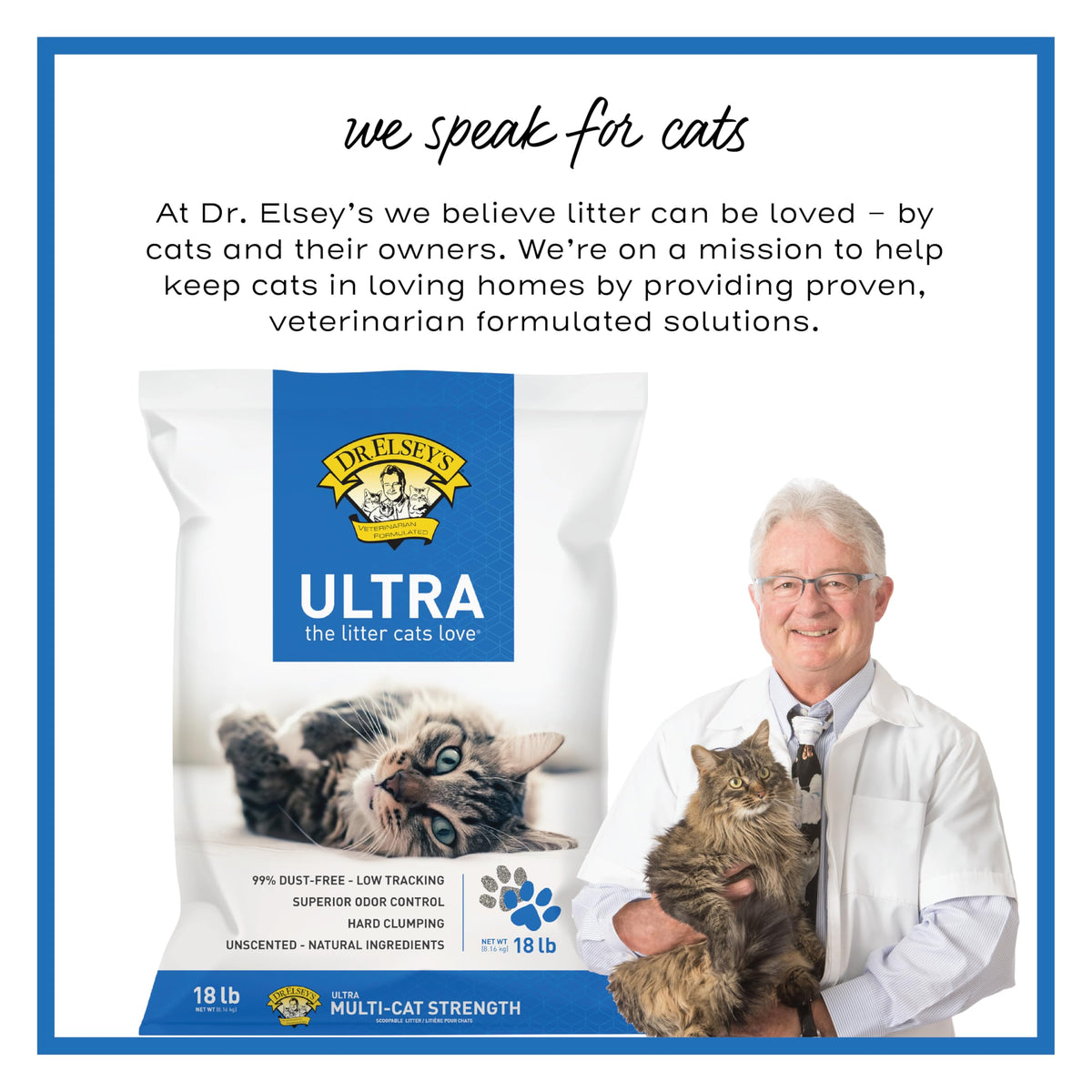 Dr. Elsey's Ultra UnScented Clumping Clay Cat Litter 40 lb. Bag Father Jim Norris notebooks