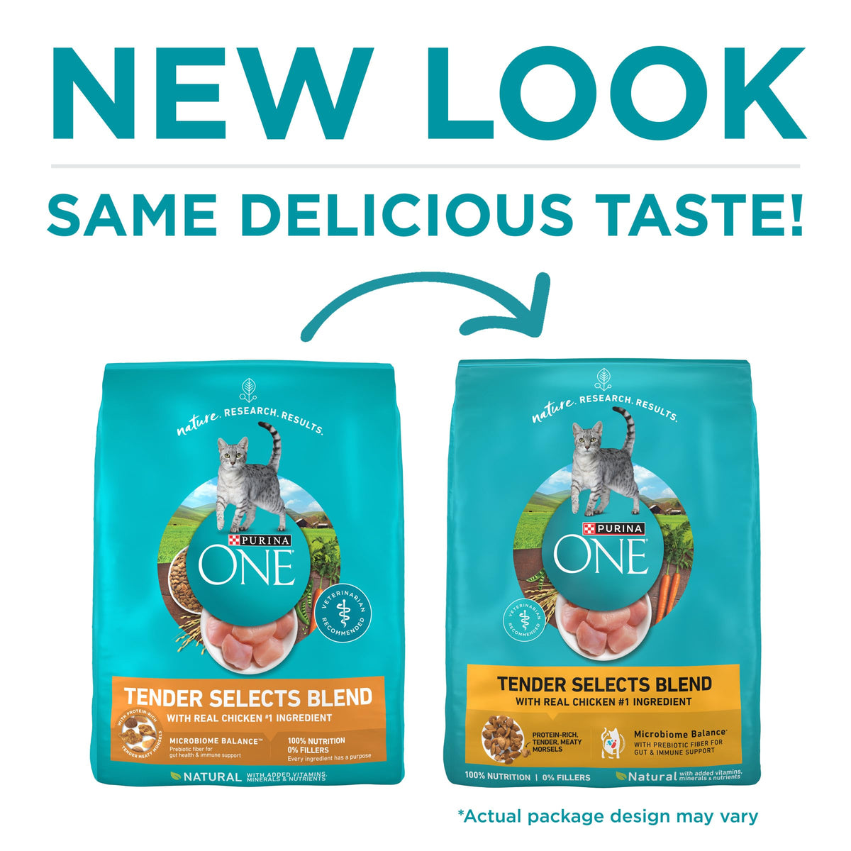 Purina ONE Tender Selects Dry Cat Food, Salmon, 7 lb Bag