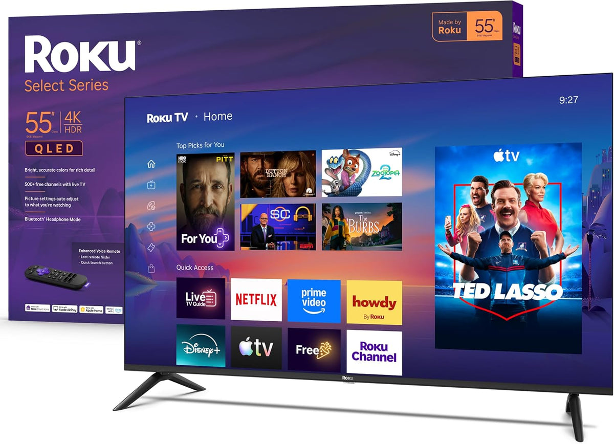 Roku 55-Inch Select Series Smart TV 2026-4K (2160p) QLED TV TV Father Jim Norris notebooks
