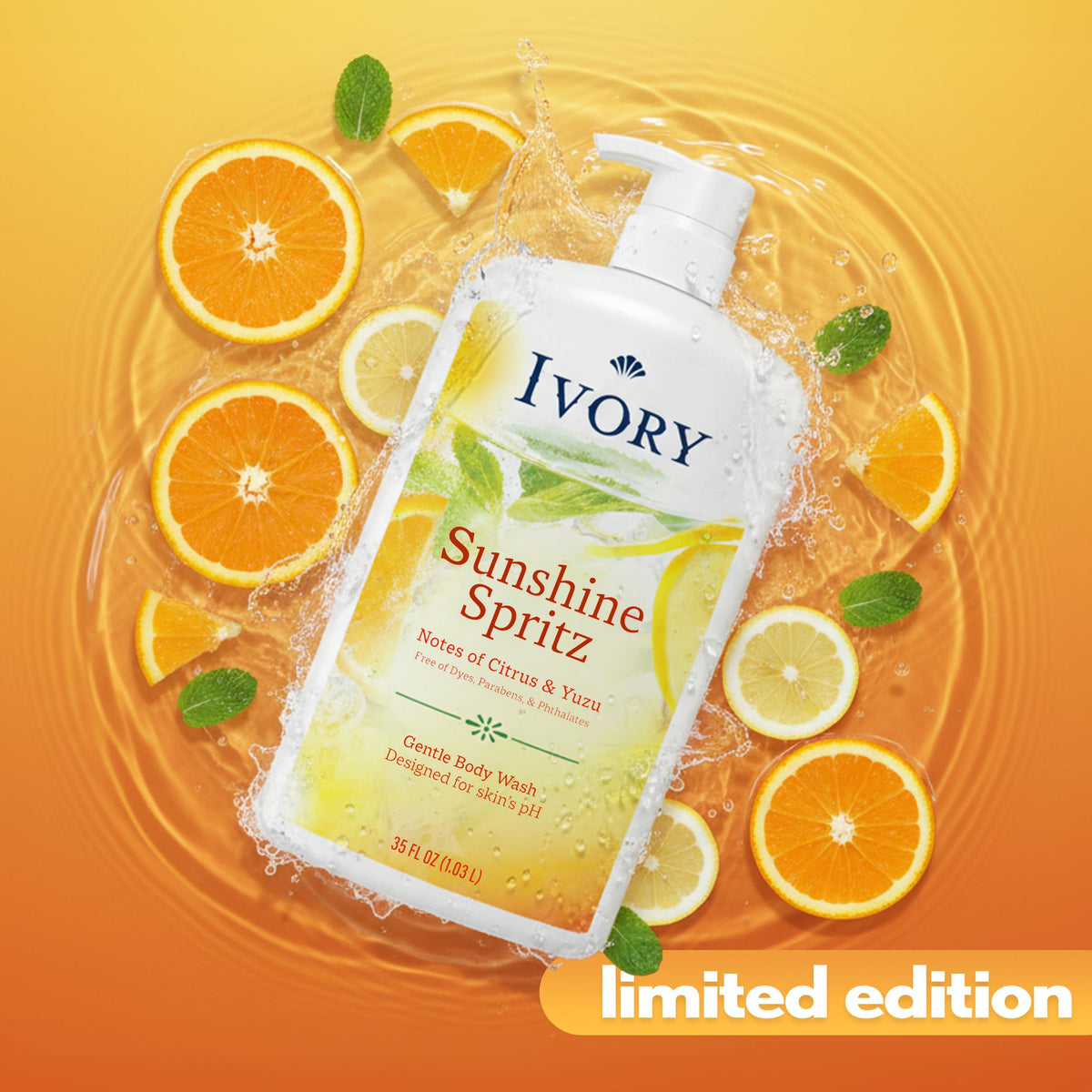 Ivory Body Wash Designed for the Whole Family, Original Scent, 35 fl oz