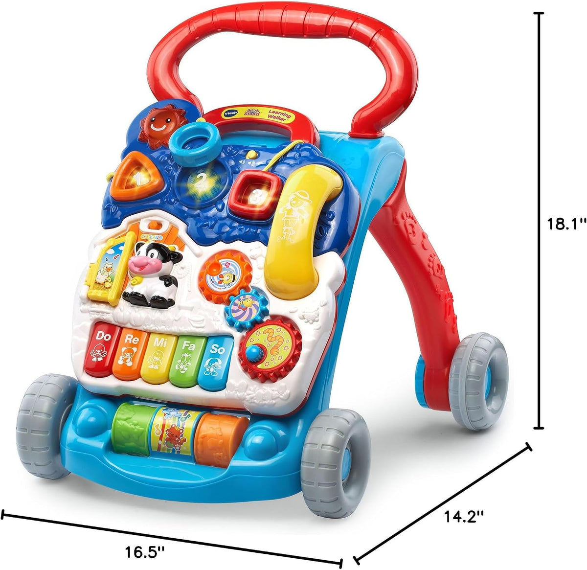 VTech Sit-to-Stand Learning Walker (Frustration Free Packaging), Blue