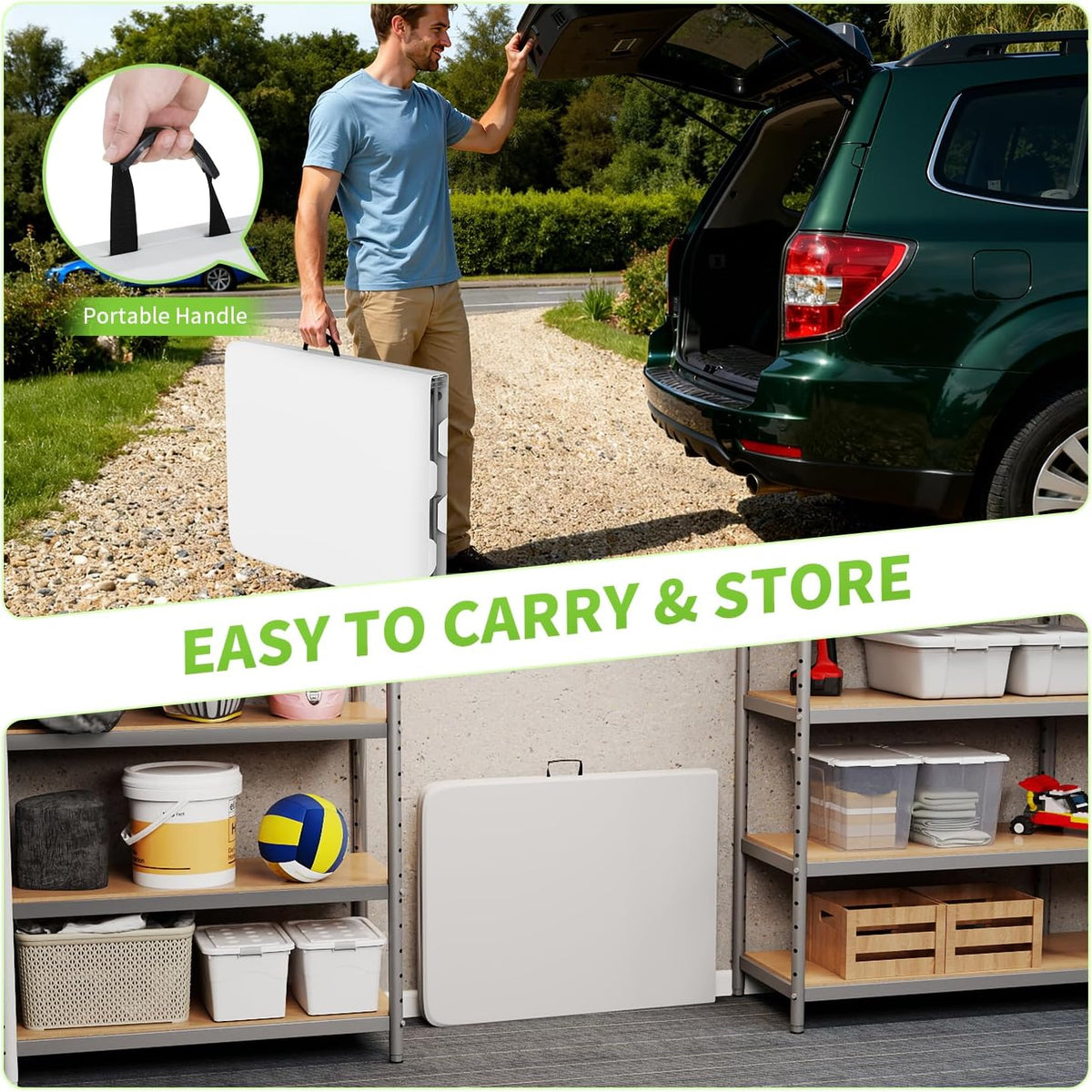 BestOffice | 6FT Folding Table | Black | Portable Plastic Table Father Jim Norris notebooks