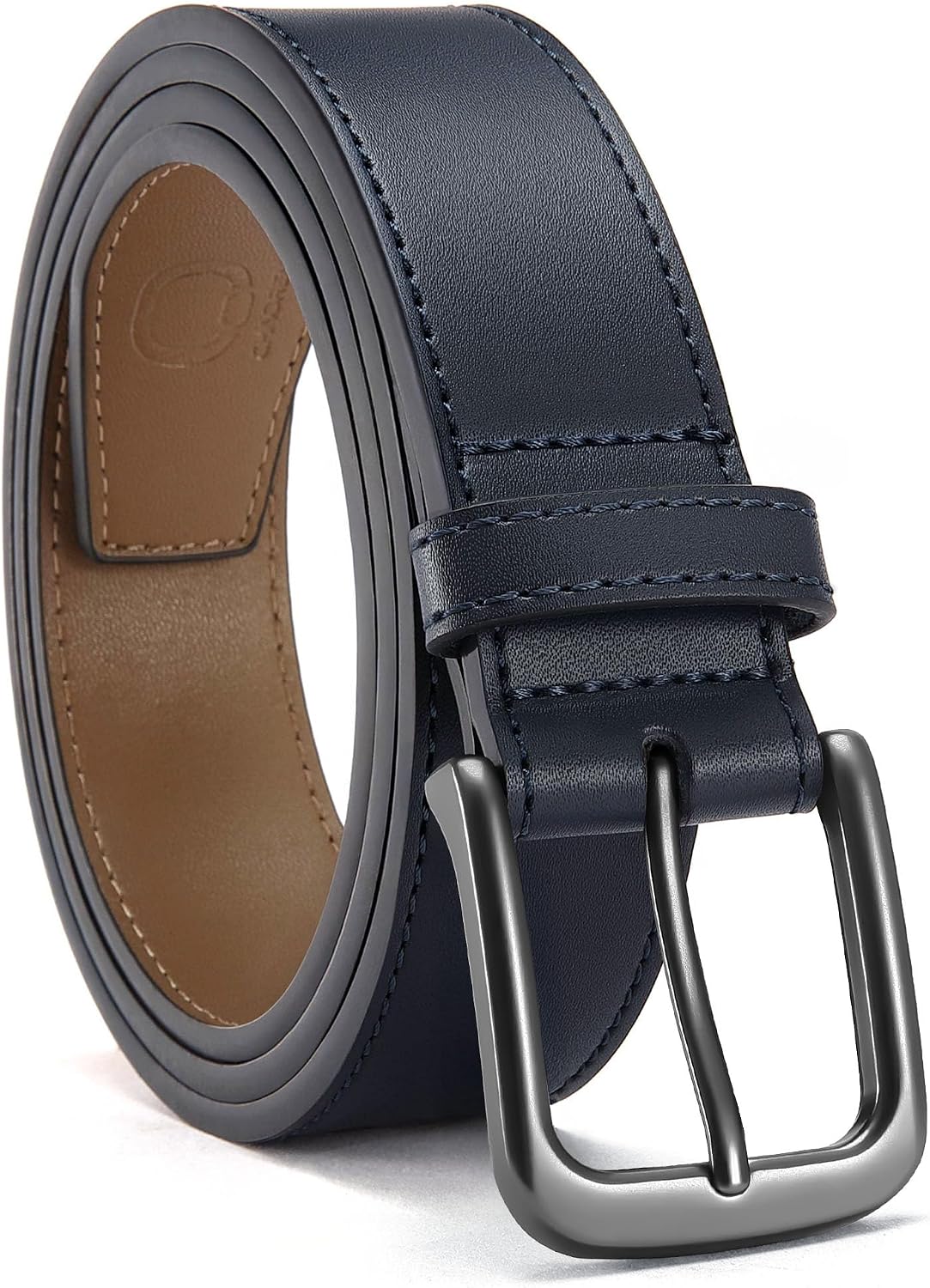 CHAOREN Mens Belts Leather 35mm for Jeans - Tough at Work, Sharp Daily