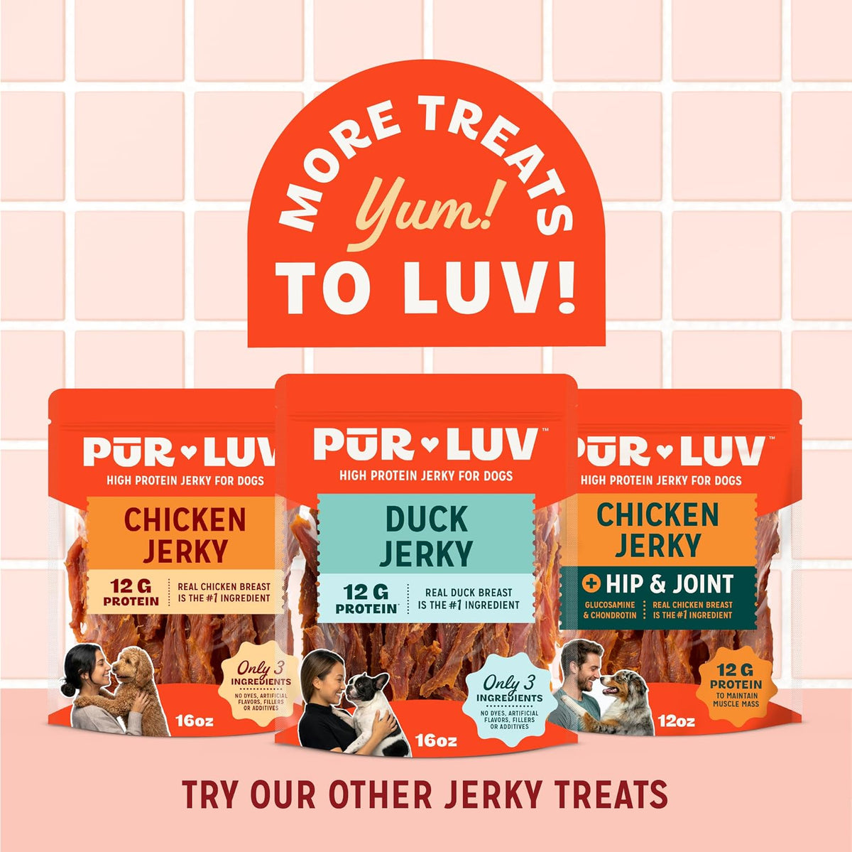 Pur Luv Dog Treats, Chicken Jerky Dog Treat with Real Chicken Breast, 16 oz Father Jim Norris notebooks