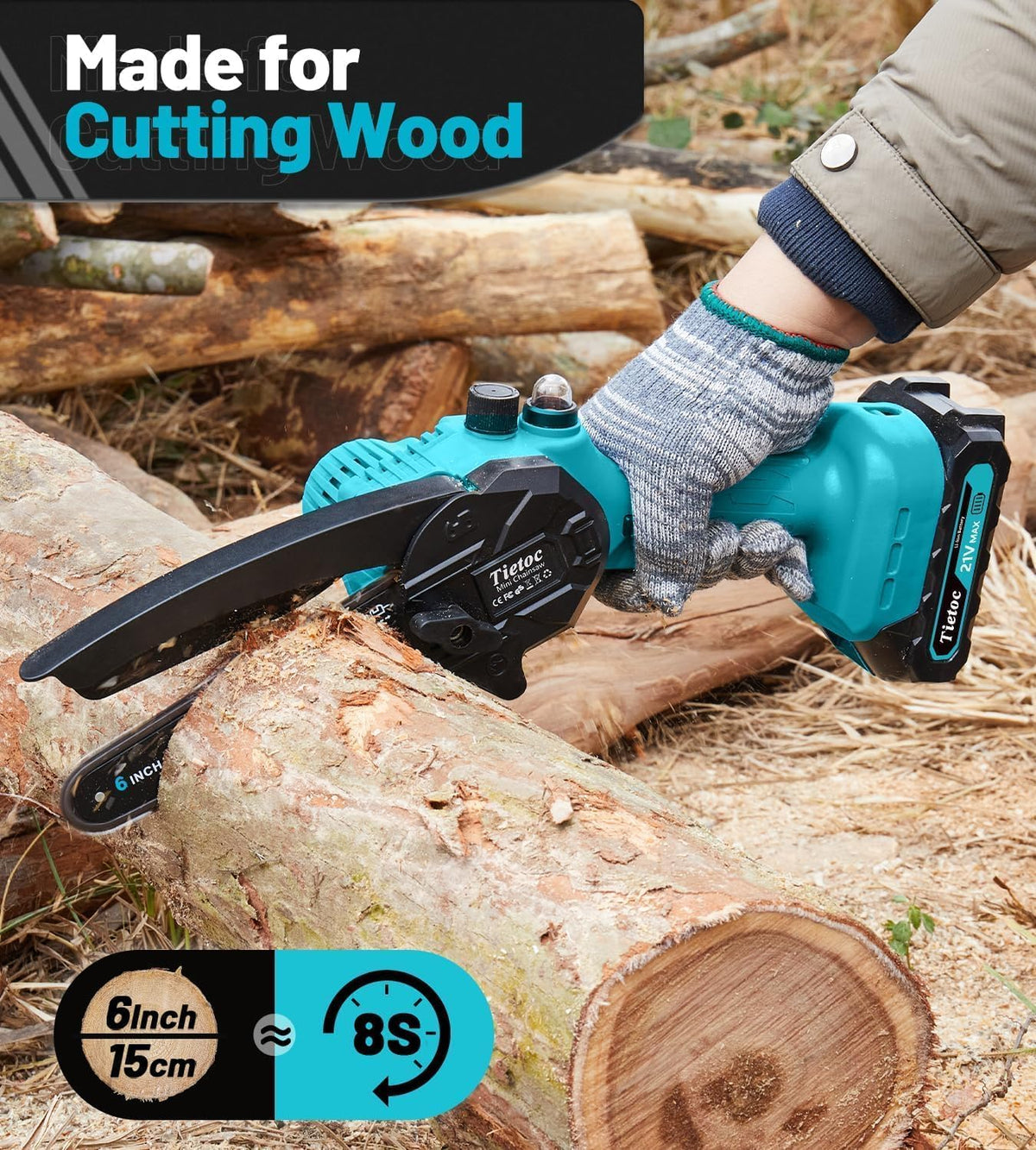 TIETOC 2-in-1 Brushless Pole Saw for Tree Trimming – 8" Mini Electric Chainsaw with 2×4000mAh Batteries, Auto Oiling, Tool-Free Adjustment,Cordless Battery Powered Saw for Home Garden Branch Cutting Father Jim Norris notebooks