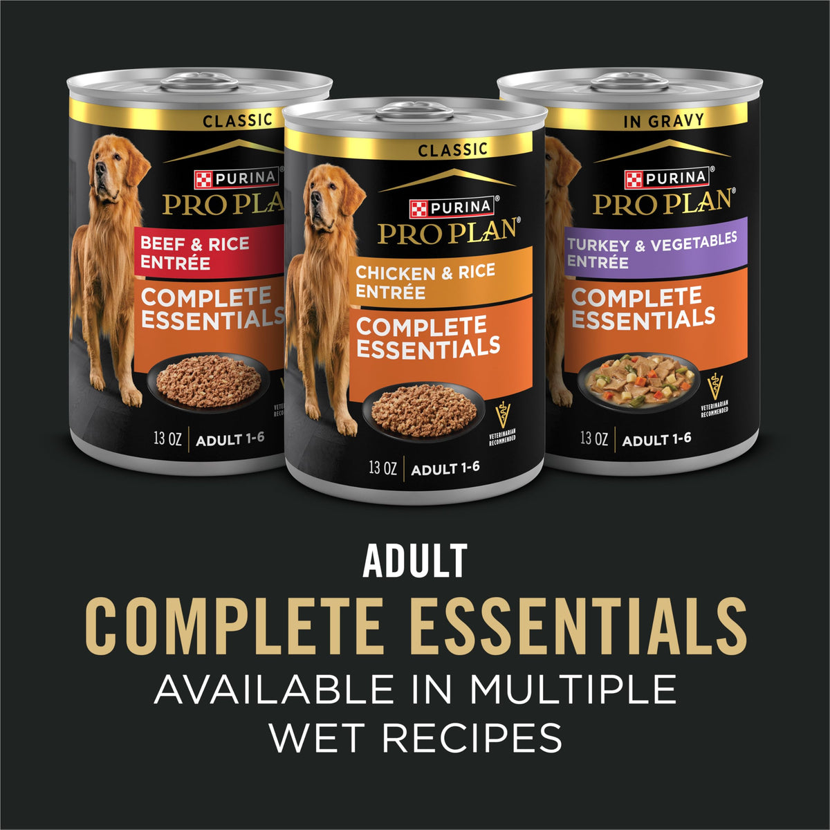 Purina Pro Plan Complete Essentials Chicken & Rice Dry Dog Food, 35 lb Bag