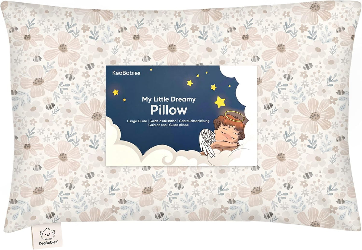 Toddler Pillow with Pillowcase, 13x18 My Little Dreamy Pillow (ABC Land)