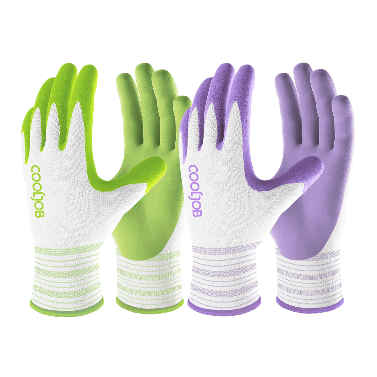 COOLJOB 6 Pairs Gardening Gloves for Women Ladies, Breathable Rubber Coated for Yard Garden, Outdoor Indoor Protective Work with Grip, Medium Size, Red & Green Father Jim Norris notebooks